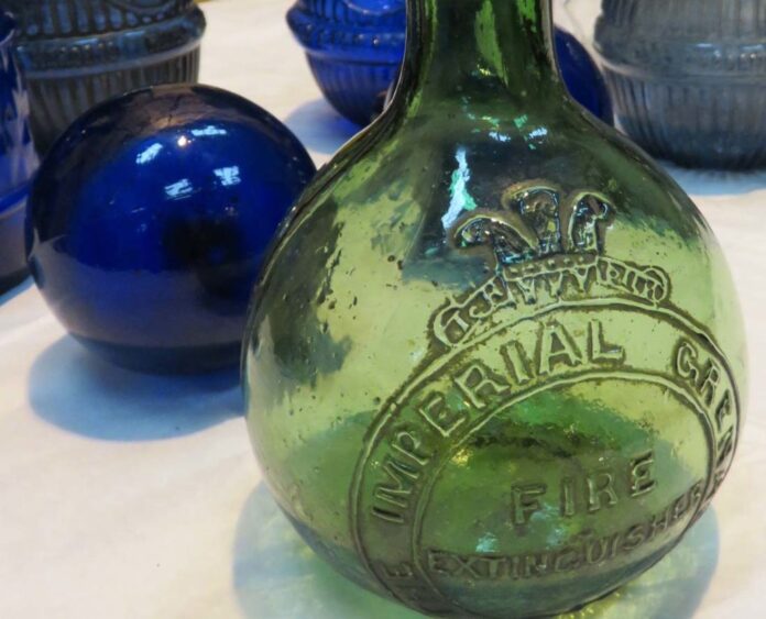 Victorian Glass Fire Grenades