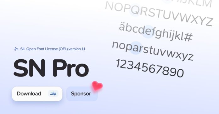 SN Pro Typeface