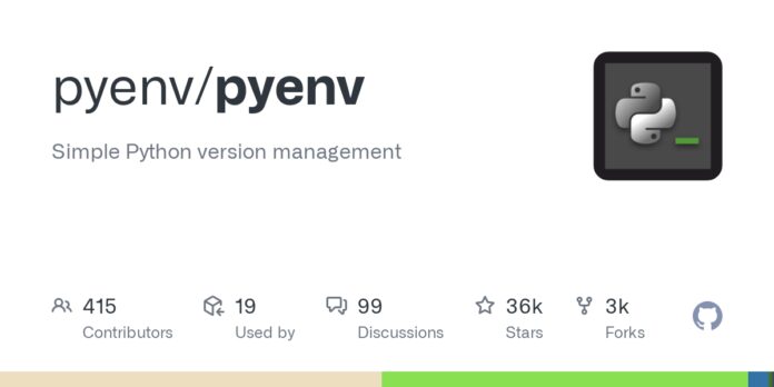 Pyenv – lets you easily switch between multiple versions of Python
